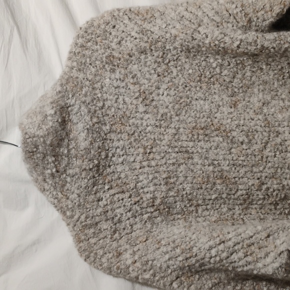 SALE! Eileen Fisher Alpaca Mock Neck Popcorn Sweater Extremely Soft Sz.M - Picture 8 of 9